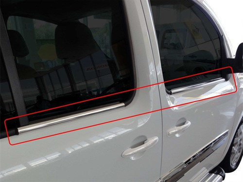 Renault Kangoo Uyumlu 2 Cam Çıtası 4 Parça Krom 2008 Ve Sonrası