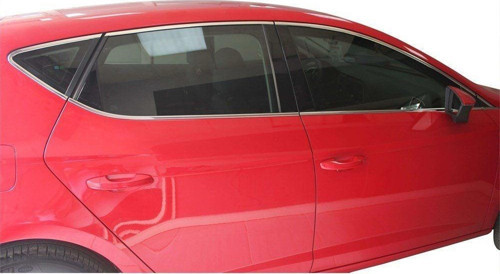 Seat Leon Uyumlu 3 5F Cam Çerçevesi 14 Parça Krom 2013 Ve Sonrası