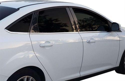 Ford Focus Uyumlu 3 Sedan Cam Çıtası 8 Parça. Krom 2011-2014