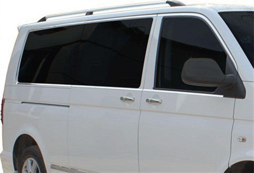Volkswagen Multivan Uyumlu T5 Cam Çerçevesi 14 Parça Krom (U.Ş) Çift Sürgü 2003-2010