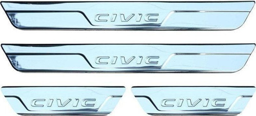 Honda Civic Uyumlu 10 Kapı Eşiği 4 Parça Krom 2016 Ve Sonrası