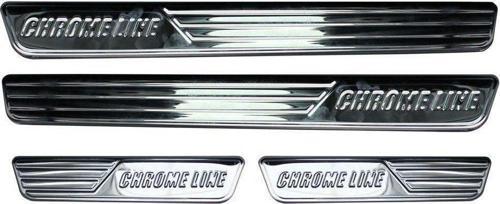 Skoda Super Uyumlu B8 Chrome Line Kapı Eşiği 4 Parça 2015 Ve Sonrası