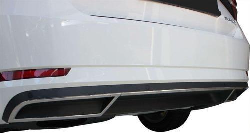 Skoda Super Uyumlu B8 Egzoz Çıkışı 3 Parça Krom 2015 Ve Sonrası
