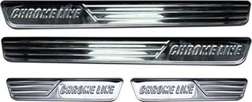 Seat Octavia Uyumlu A7 Chrome Line Kapı Eşiği 4 Parça Krom 2013 Ve Sonrası