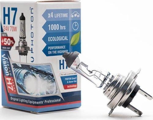 H7 24V Uyumlu 70W Ultra 0,5 Fazla Işık