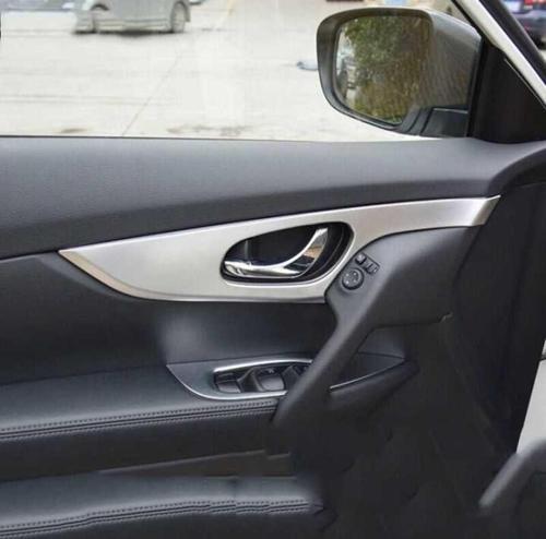 Nissan X-Trail Uyumlu 2014-2017 Kapı Kolçak Kaplaması Silver