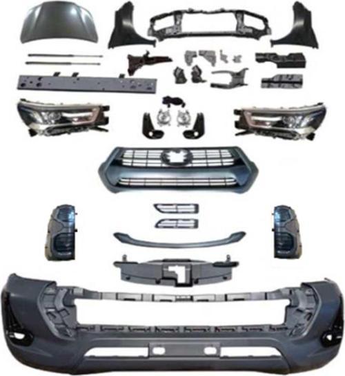 Toyota Hilux Uyumlu Vigo(2004-2015) Yeni Kasa Dönüşüm 2021 Revo Body Kit - Full Set