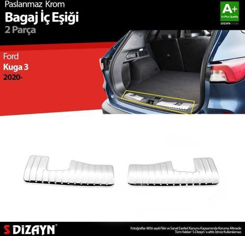 Ford Kuga Uyumlu 3 Krom Bagaj İç Eşiği 2 Parça. 2020 Üzeri