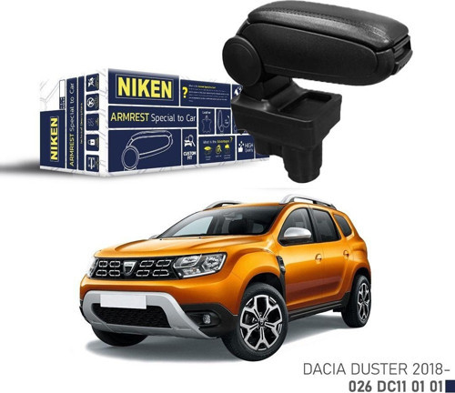 Dacia Duster Uyumlu 2018- Araca Özel Kol Dayama Siyah