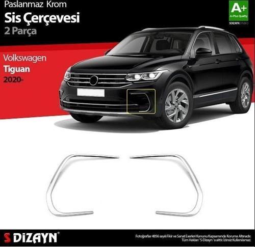 Volkswagen Tiguan Uyumlu Krom Sis Çerçevesi 2 Parça 2020 Üzeri