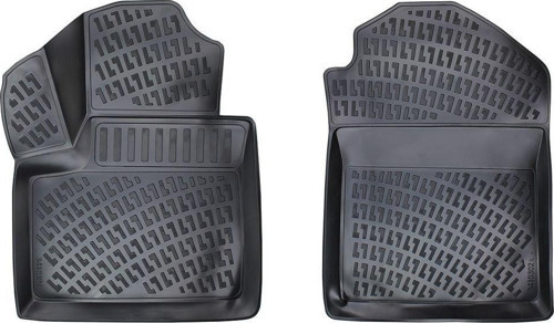 Ford Connect Uyumlu Panelvan (2 Parça) 2013 Sonrası 3D Havuzlu Siyah Paspas Seti