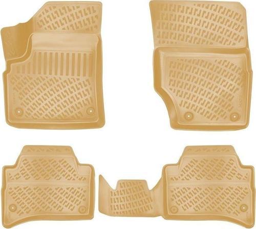 Skoda Rapid Uyumlu 2012 Sonrası 3D Havuzlu Bej Paspas Seti