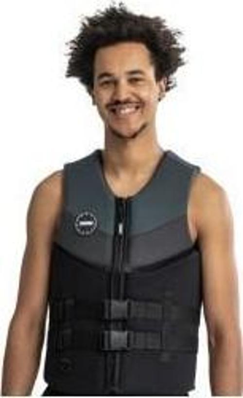 Neopren Erkek Can Yeleği Siyah-Gri 4Xl