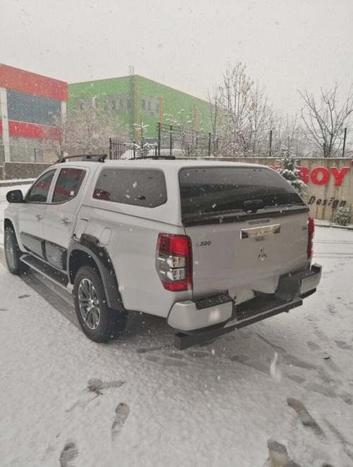 Mitsubishi L200 Uyumlu Camlı Kabin Aeroklas Yukarı Açılır Yan Camlı