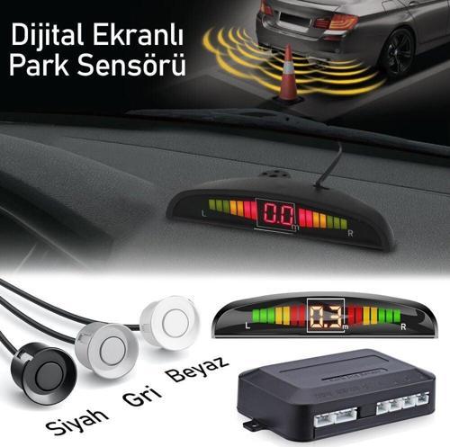 Araç Park Uyumlu Sensörü Dijital Ekranlı Ses İkazlı 3 Renk Seçeneği MONZA