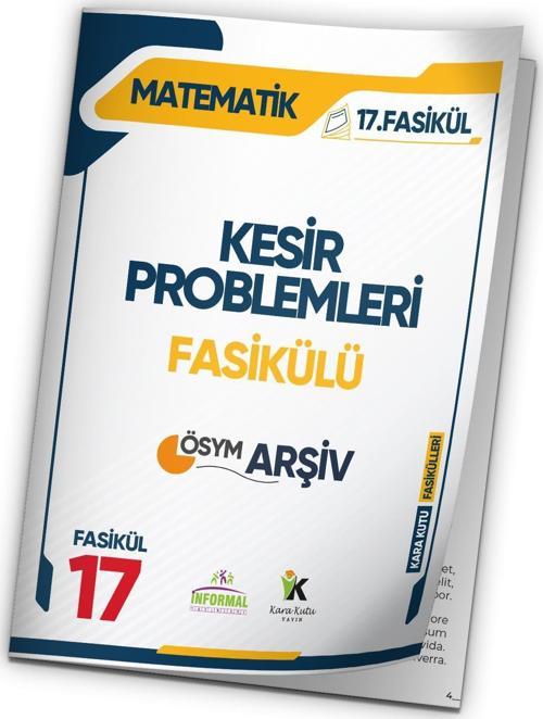 2025 TYT Matematik Kesir Problemleri ÖSYM Çıkmış Soru Modüler Set 17. Fasikülü 