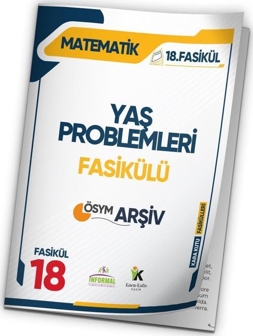 2025 TYT Matematik Yaş Problemleri ÖSYM Çıkmış Soru Modüler Set 18. Fasikülü 