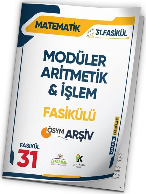 2025 TYT Matematik Modüler Aritmetik ve İşlem ÖSYM Çıkmış Soru Modüler Set 31. Fasikülü 