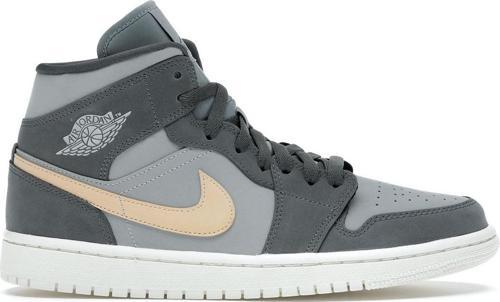 AIR JORDAN 1 MID Kadın Sneaker Ayakkabı Gri / Füme