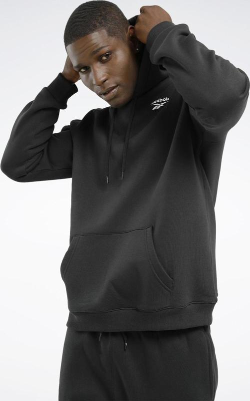 Left Chest Logo Erkek Sweatshirt Siyah_0