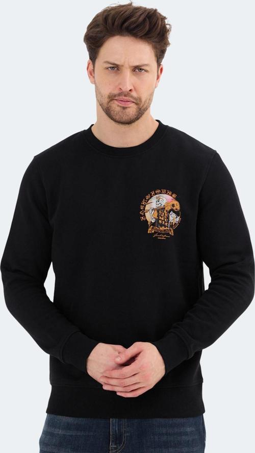 12256818 Erkek Sweatshirt Siyah