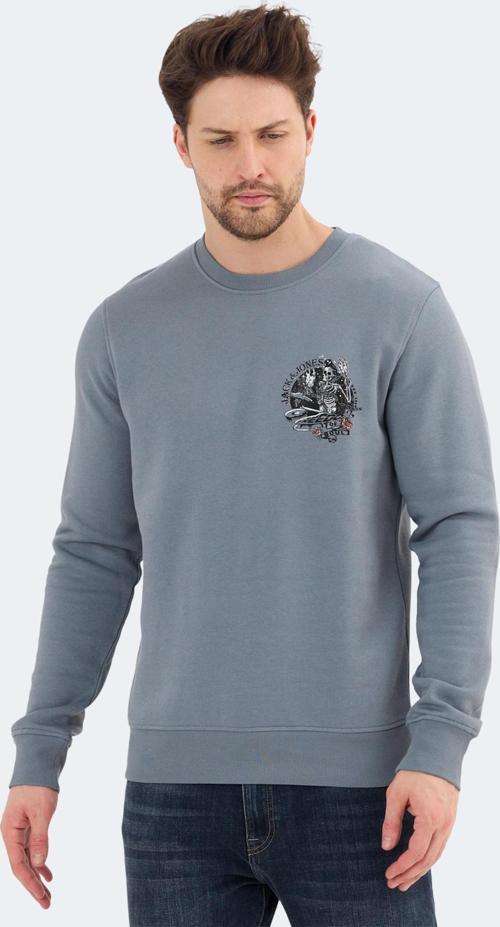 12256818 Erkek Sweatshirt Mavi