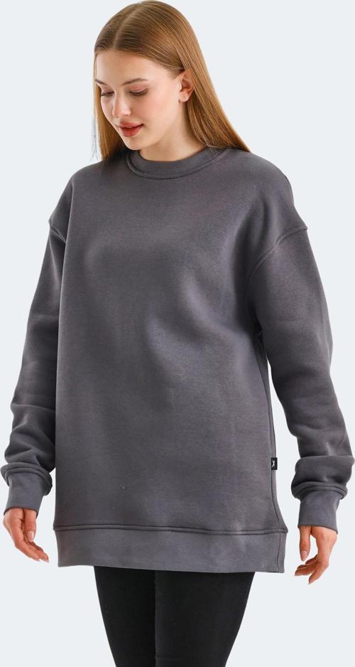 VADIM Oversıze Kadın Sweatshirt Koyu Gri