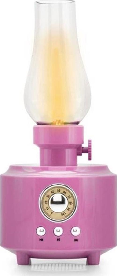 C210 Pembe Bluetooth Nostalji Gaz Lambası Speaker100-100-200MM