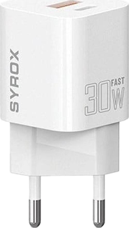 PDQ30B 30W PD QC 4.0 1xUSB-A + 1xType-C Port Çıkışlı Şarj Cihazı - Beyaz
