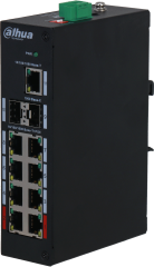 PFS3211-8GT-120 8 Port 10/100/1000 Yönetilemez +1 Port Gb. 2SFP Endustriyel 8 port poe 120W Metal Kasa