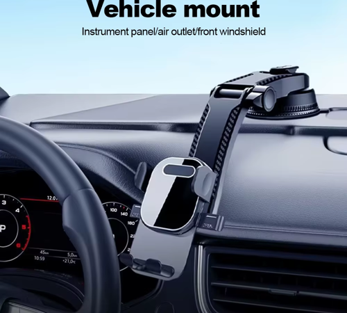Otomatik Telefon Kavrama 360° Dönebilen Ayarlanabilir Vantuzlu Telefon Tutacağı CH-0015