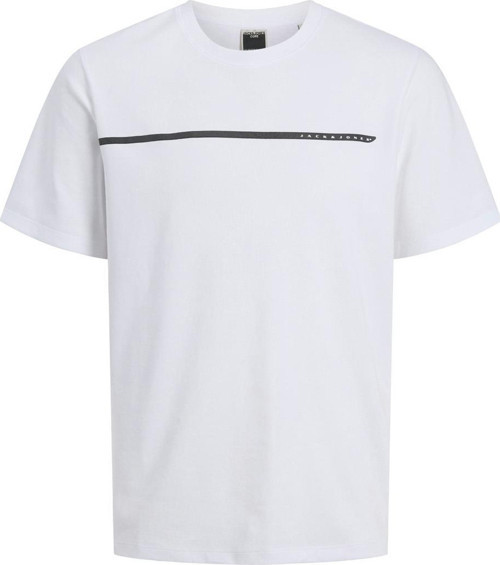 12273120 Jcofusion Full Branding Tee Ss Crew Beyaz