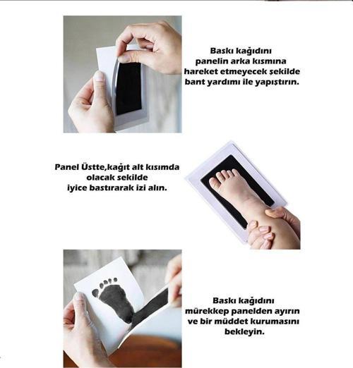 Bebek Ayak İzi Kiti! Yenidoğan Kiti!  Mürekkepsiz Temassız Baskı Kiti