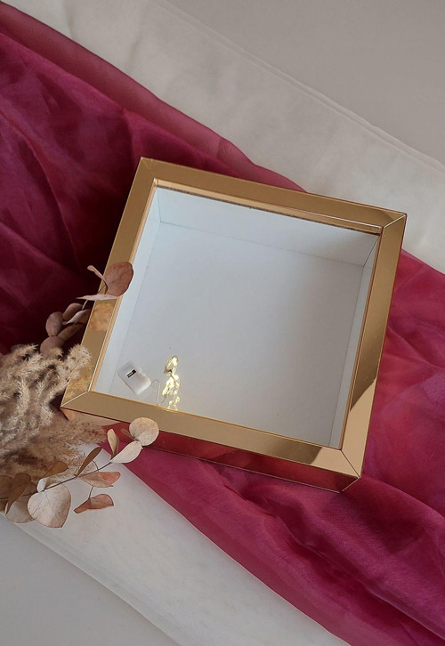 25X25 Cm Ledli İsimsiz Derin Gül Çerçevesi! Gül Kutusu! Hkmticaret