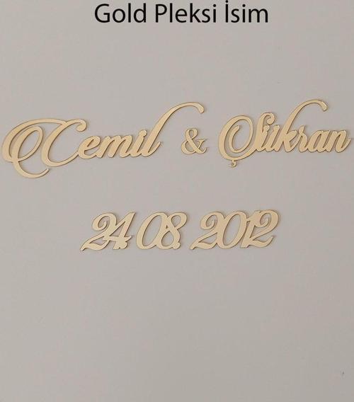 Çerçeveler Için Gold Pleksi Isimlik Ve Tarih! Parlak Pleksi Isimlik Ve Tarihlikler!