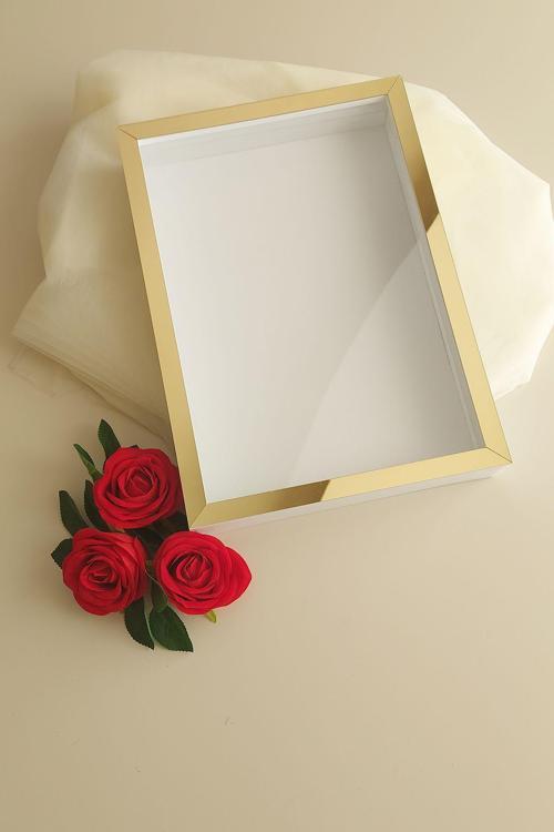 25X35 Cm Derin Anı Çerçevesi!Yeni Moda Gül Kutuları! Nişan Çiçeği Tasarımı!