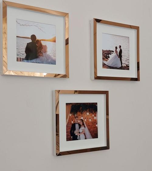 Sök-Tak Anı Çerçevesi! Yapışkanlı Kare Pasportulu 3 Lü Çerçeveler