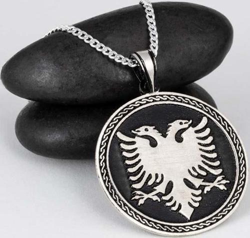 Arnavutluk Simgesi 925 Ayar Gümüş Kolye