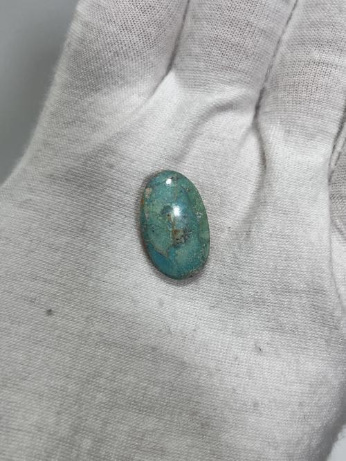 Okyanus Temalı Doğal Kabaşon Firuze Taşı 10,6 Karat - Turkuaz Taşı 2,14 Gram