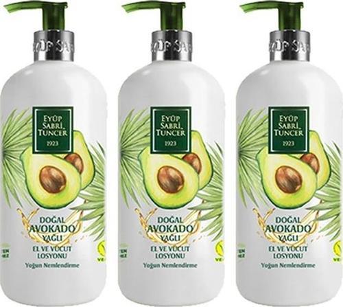 Doğal Avokado Yağlı El Ve Vücut Losyonu 500 ML x 3 Adet