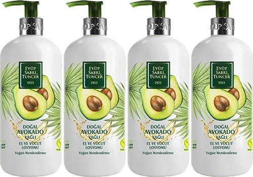 Doğal Avokado Yağlı El Ve Vücut Losyonu 500 ML x 4 Adet