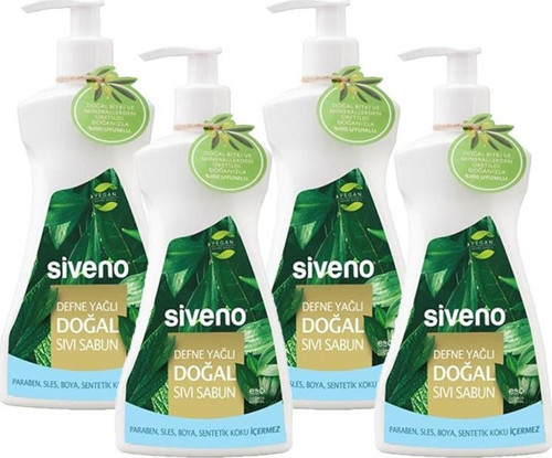 Defne Yağlı Doğal Sıvı Sabun 300 ml X 4