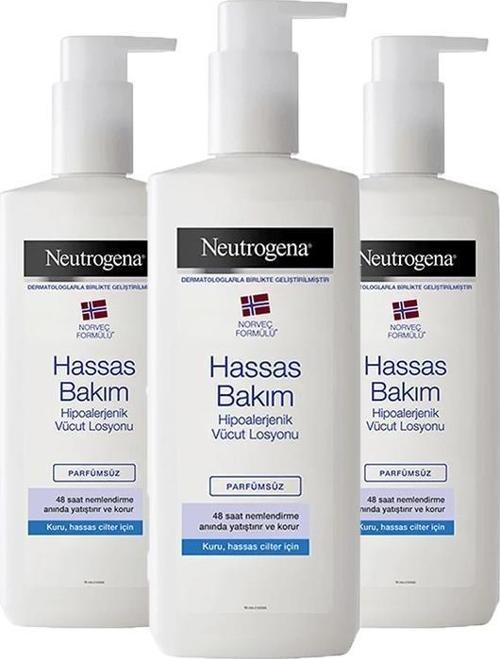 Hassas Bakım Vücut Losyonu Parfümsüz 400 ml x 3
