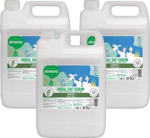 Defne Yağlı Doğal Sıvı Sabun 5 lt X 3