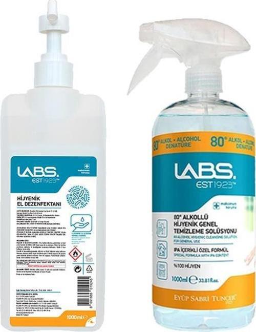 Labs Dezenfektan Pompalı ve Fısfıs 1 Lt