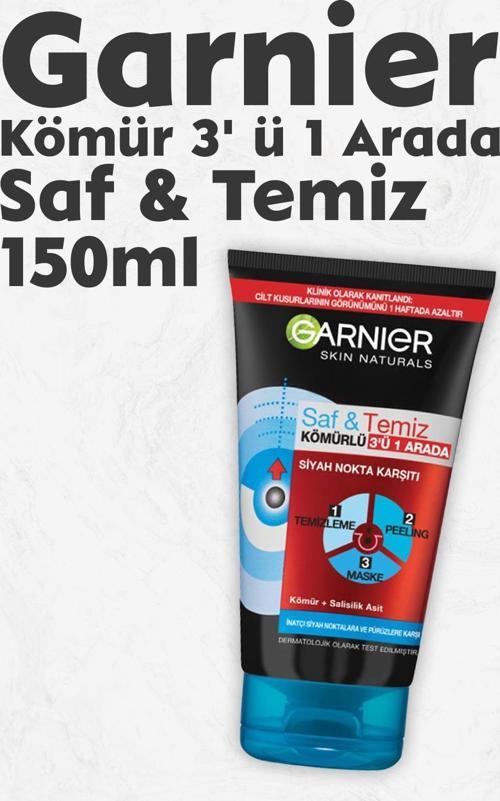 Kömür 3' ü 1 Arada Saf & Temiz 150 ml