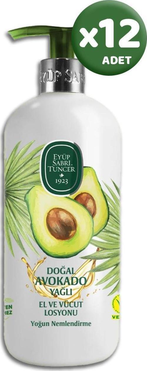 Avokado El Ve Vücut Losyonu 500 ML - 12 Adet