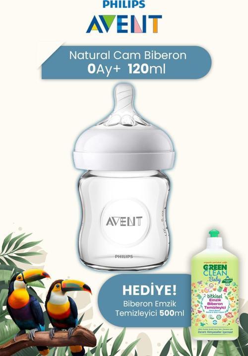 Natural Cam Biberon 0m+ 120 ml Hediyeli