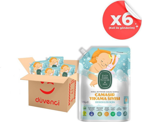 Bebek Çamaşır Yıkama Sıvısı 1500 ml x 6