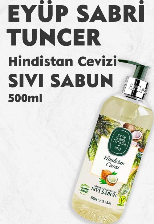Hindistan Cevizi Doğal Zeytinyağlı Sıvı Sabun 500 ml